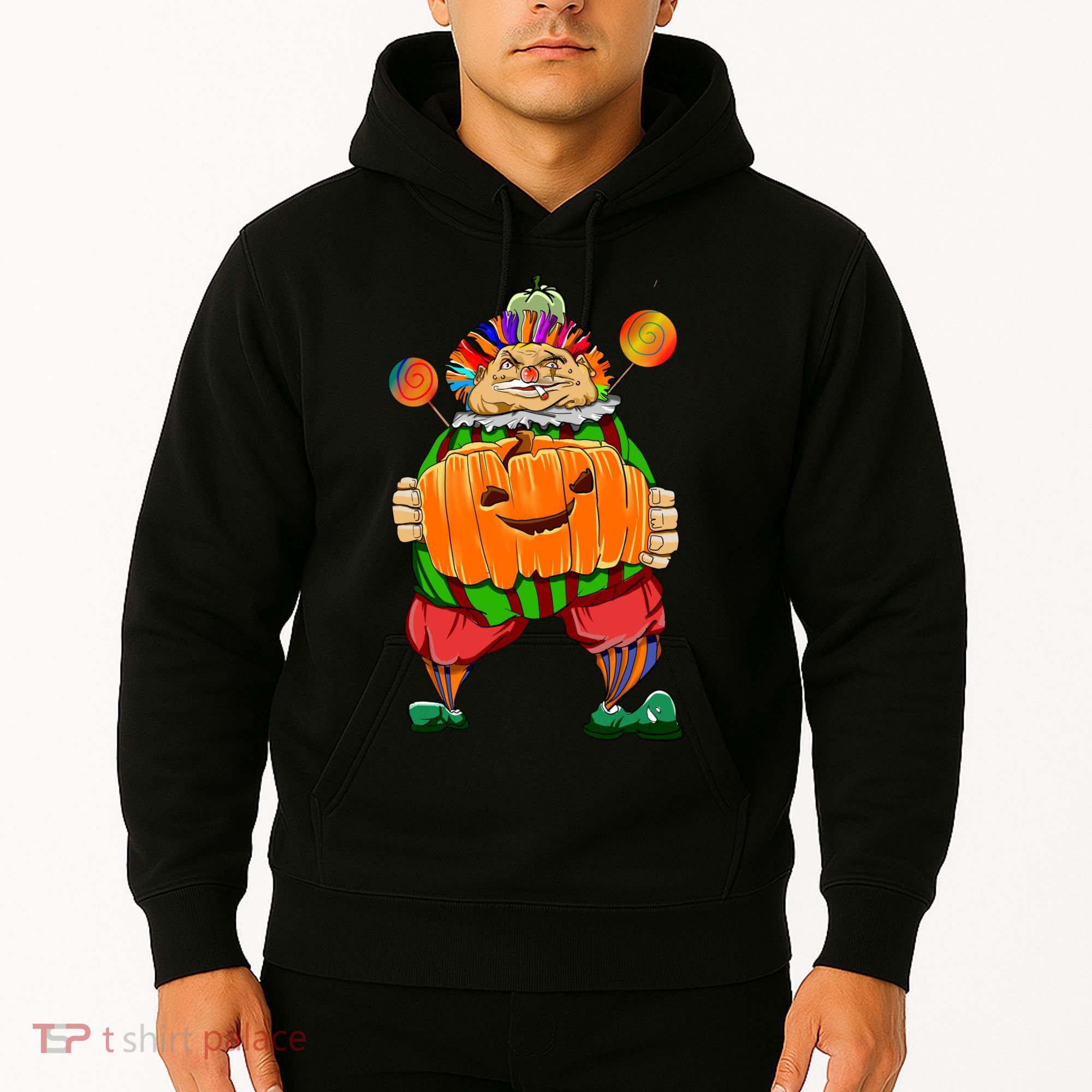 Clown Pumpkin Creepy Halloween Hoodie