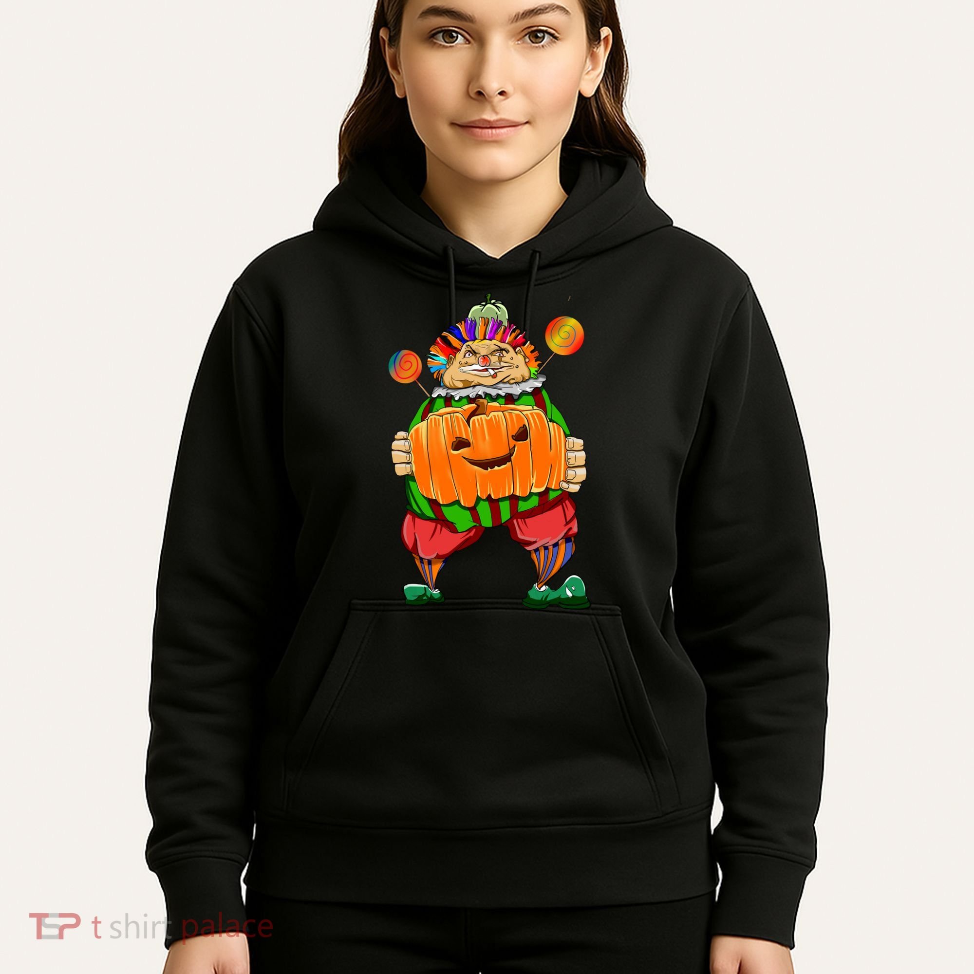 Clown Pumpkin Creepy Halloween Hoodie