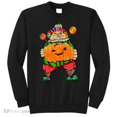 Clown Pumpkin Creepy Halloween Sweatshirt