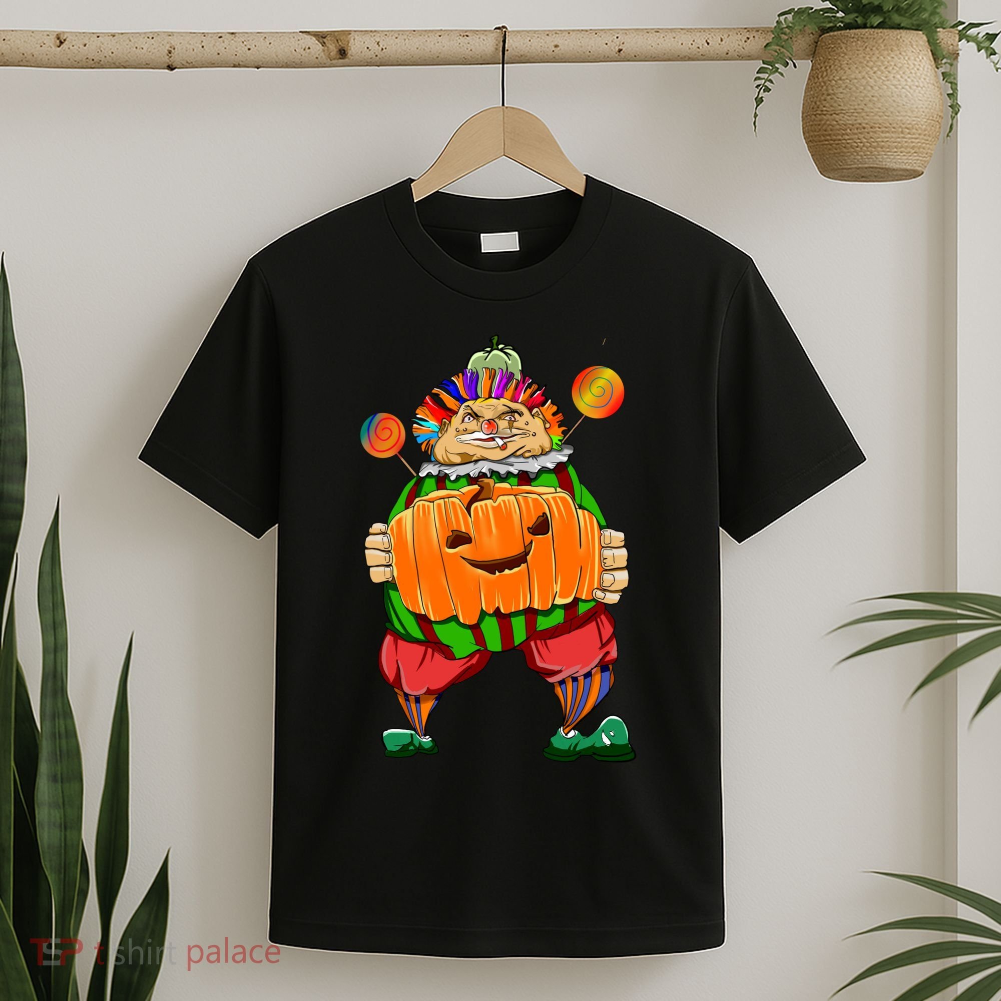Clown Pumpkin Creepy Halloween T-Shirt