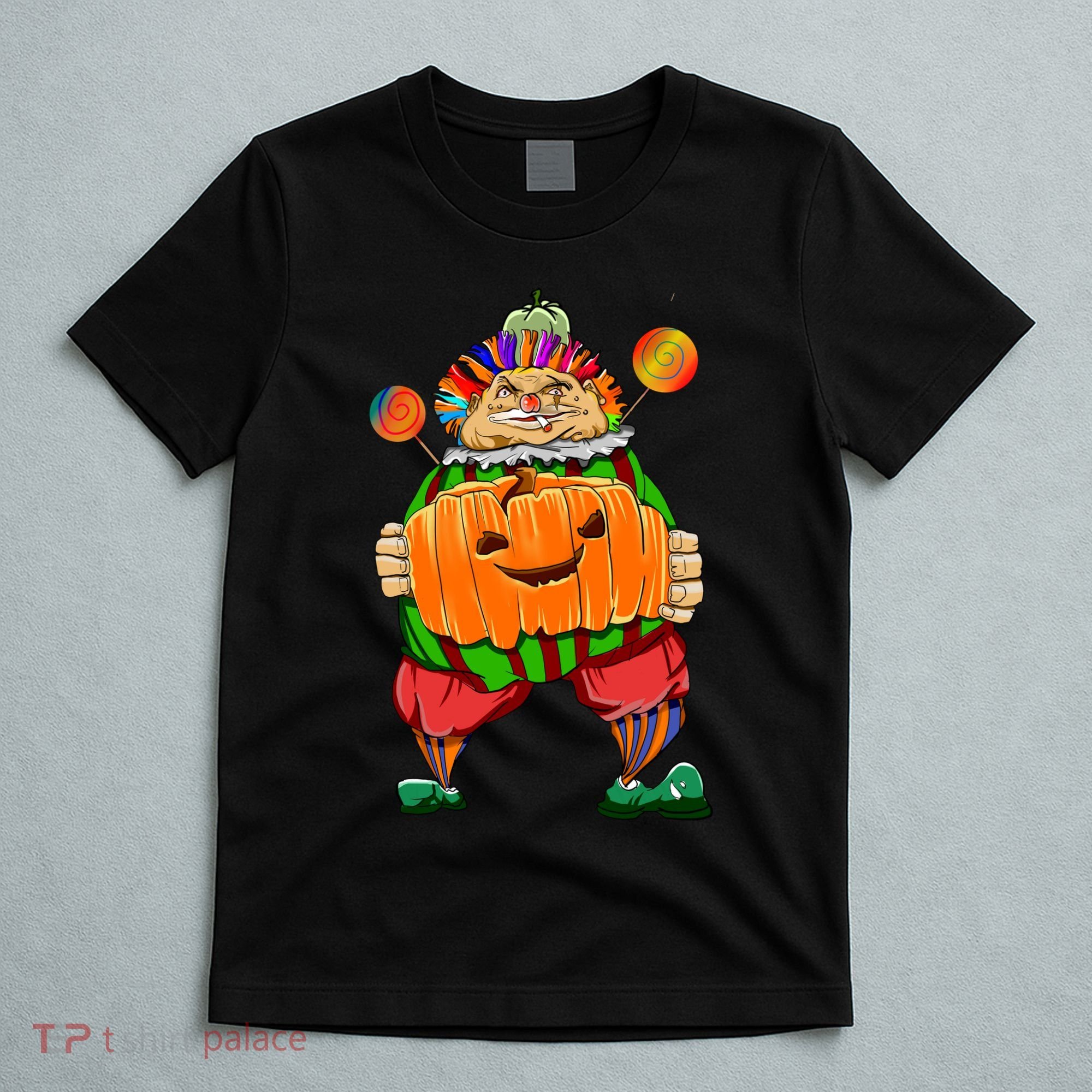 Clown Pumpkin Creepy Halloween T-Shirt