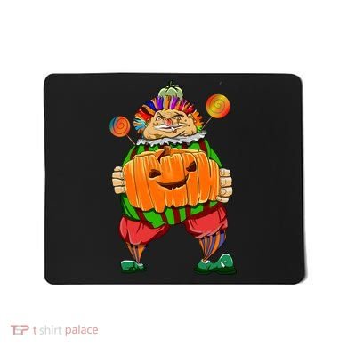 Clown Pumpkin Creepy Halloween Mousepad