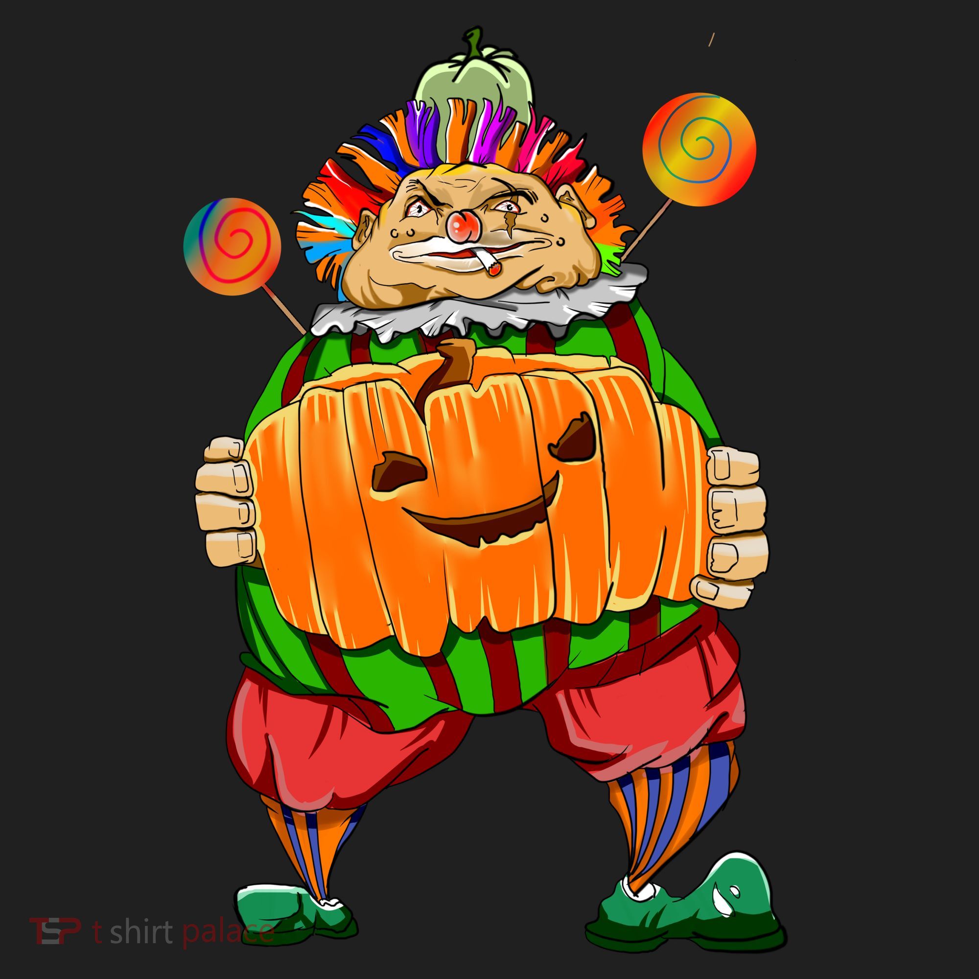 Clown Pumpkin Creepy Halloween Hat
