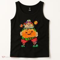 Clown Pumpkin Creepy Halloween Tank Top thumb 2