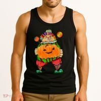 Clown Pumpkin Creepy Halloween Tank Top thumb 3