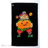 Clown Pumpkin Creepy Halloween Golf Towel thumb 0