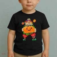 Clown Pumpkin Creepy Halloween Toddler T-Shirt thumb 2