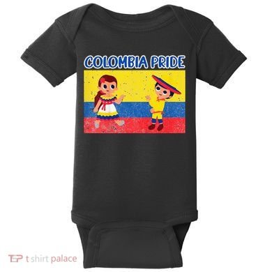 Colombian Pride Colombia Flag Baby Bodysuit