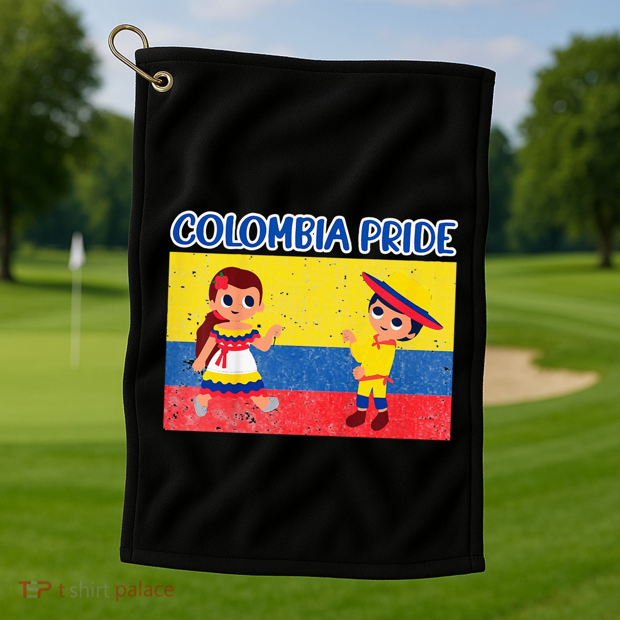 Colombian Pride Colombia Flag Golf Towel