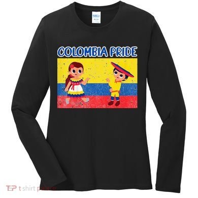 Colombian Pride Colombia Flag Women's Long Sleeve Shirt