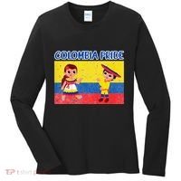 Colombian Pride Colombia Flag Women's Long Sleeve Shirt thumb 0