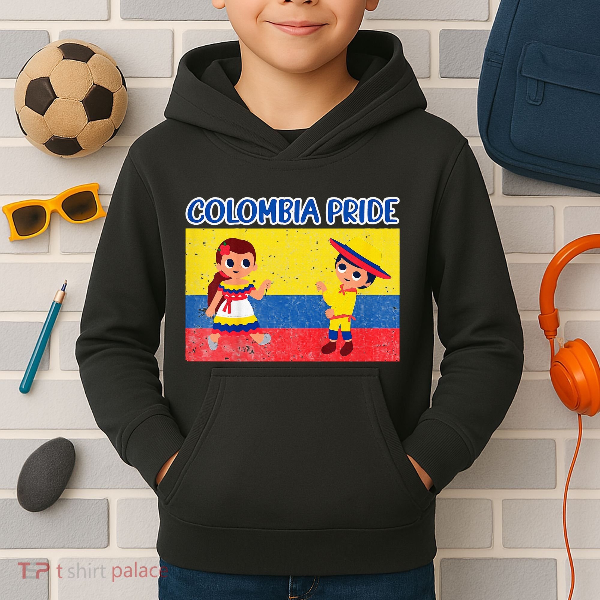 Colombian Pride Colombia Flag Kids Hoodie