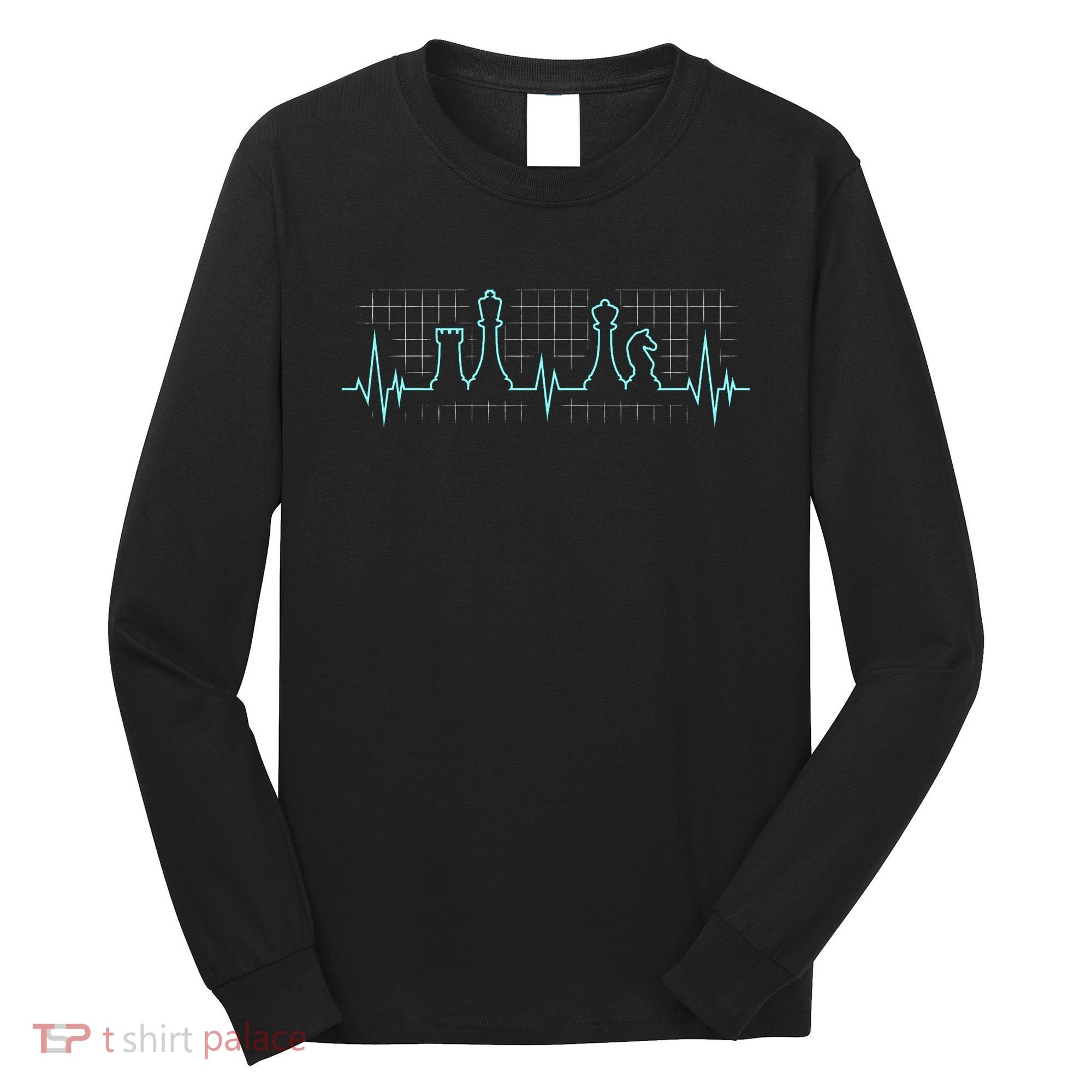 Chess Player Chess Club Chess Heartbeat Love Chess Chess Long Sleeve Shirt