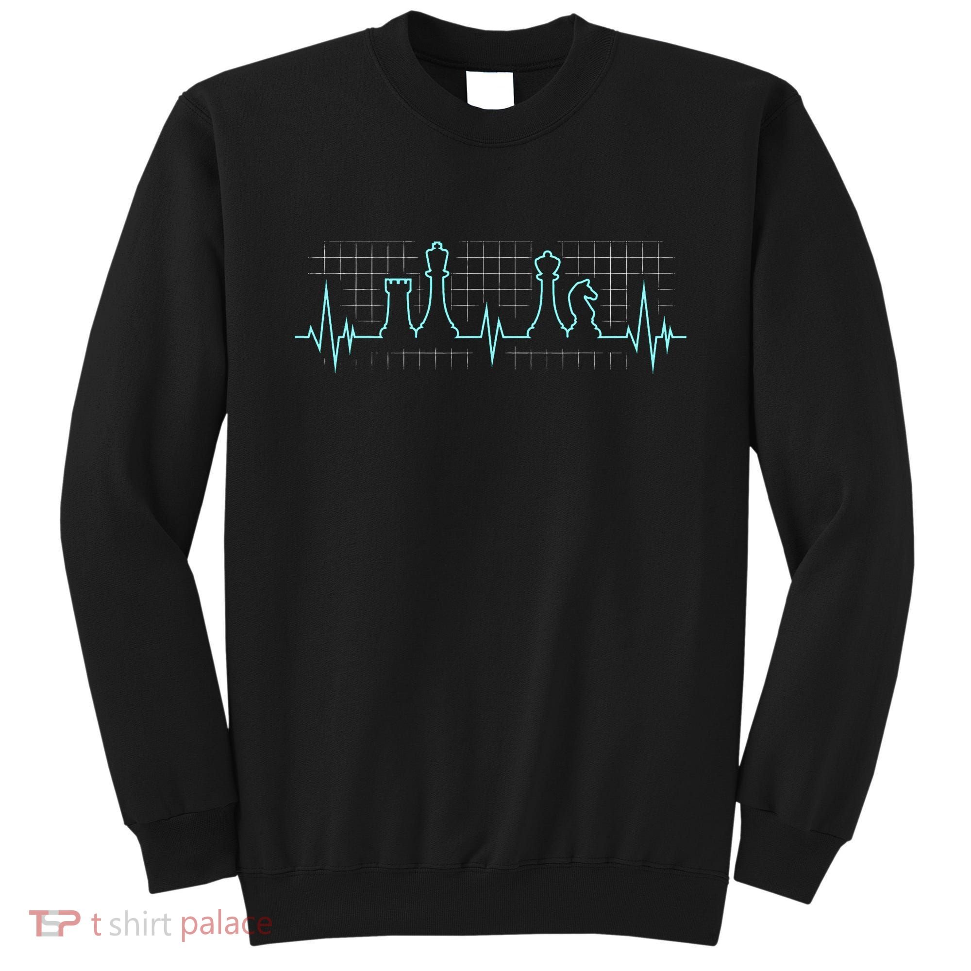 Chess Player Chess Club Chess Heartbeat Love Chess Chess Sweatshirt