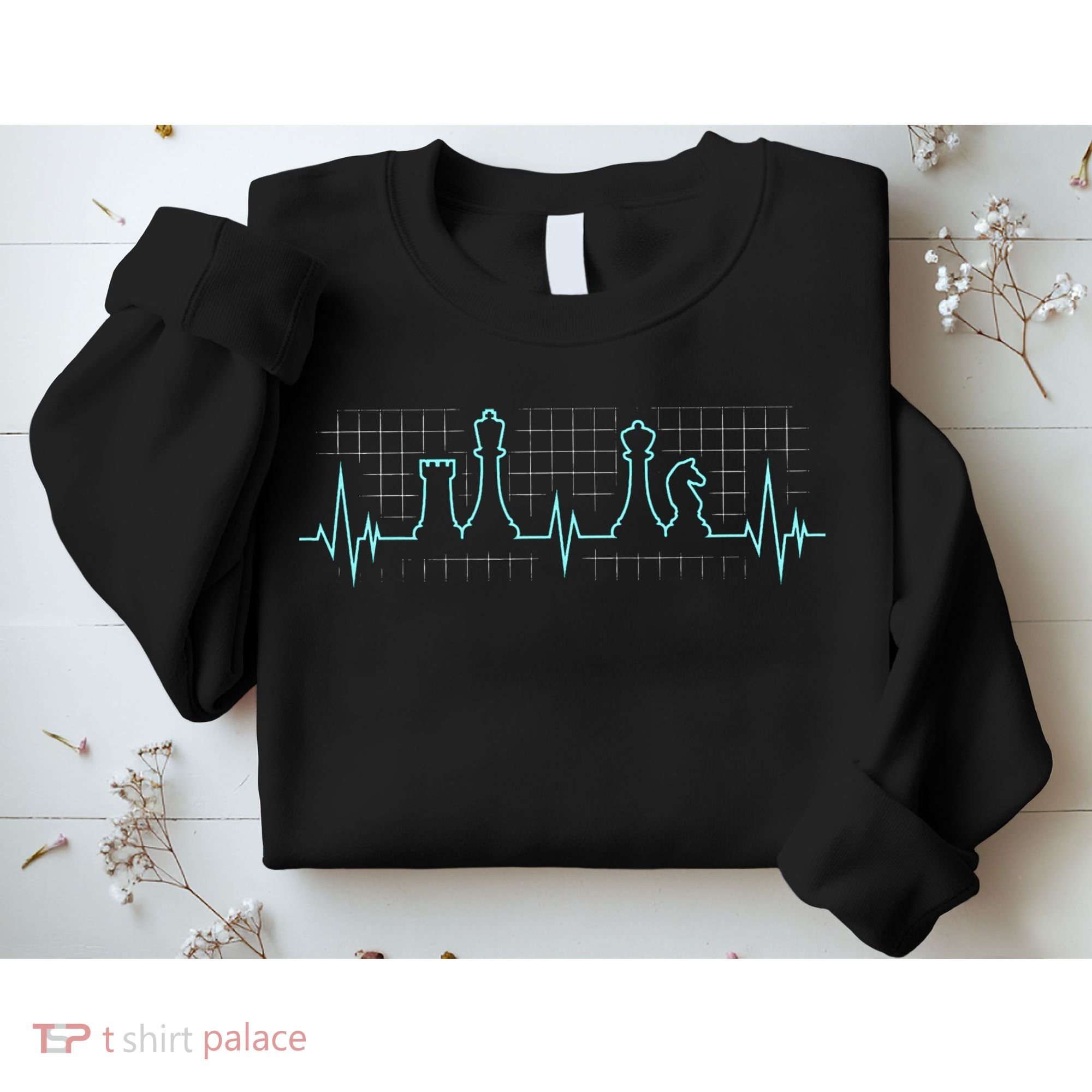 Chess Player Chess Club Chess Heartbeat Love Chess Chess Sweatshirt