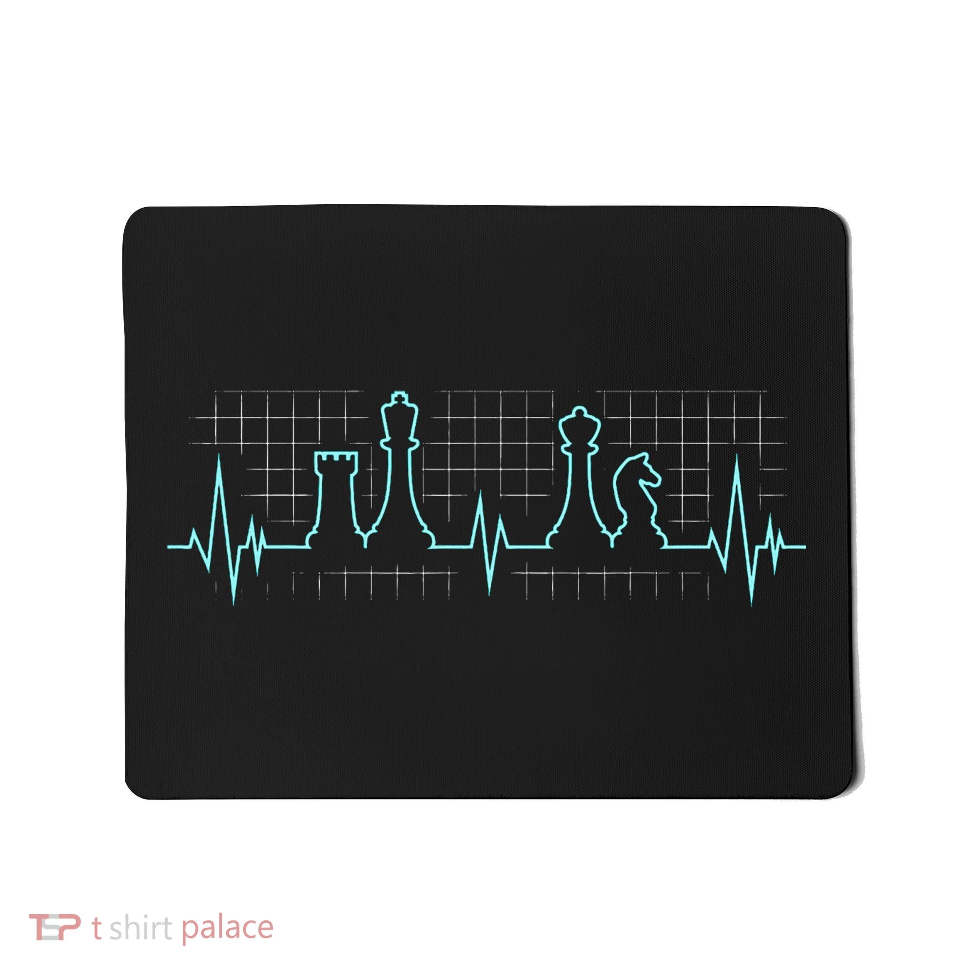Chess Player Chess Club Chess Heartbeat Love Chess Chess Mousepad