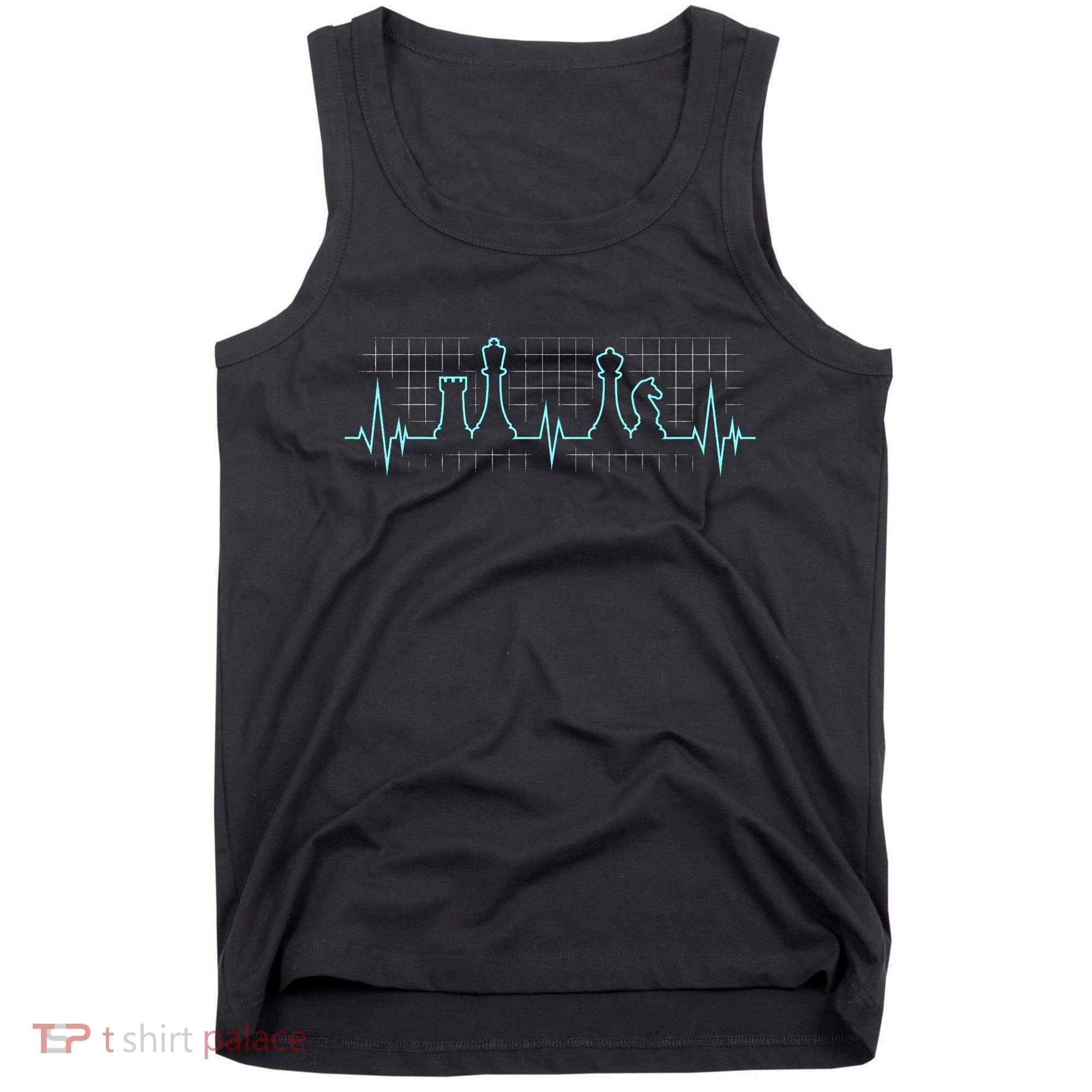 Chess Player Chess Club Chess Heartbeat Love Chess Chess Tank Top