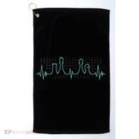 Chess Player Chess Club Chess Heartbeat Love Chess Chess Golf Towel thumb 0
