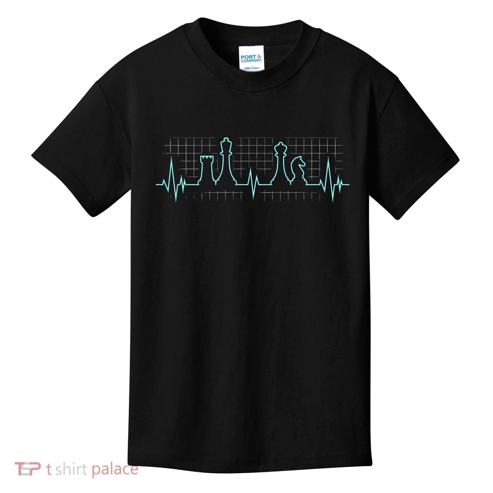 Chess Player Chess Club Chess Heartbeat Love Chess Chess Kids T-Shirt