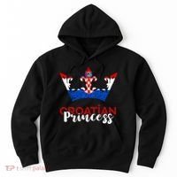 Croatian Princess Crown Croatia Croatian Flag Croatian Pride Hoodie thumb 0