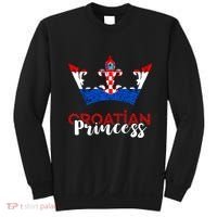 Croatian Princess Crown Croatia Croatian Flag Croatian Pride Sweatshirt thumb 0