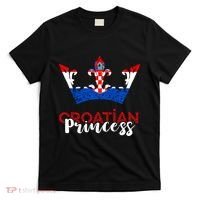 Croatian Princess Crown Croatia Croatian Flag Croatian Pride T-Shirt thumb 0