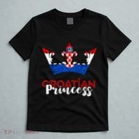 Croatian Princess Crown Croatia Croatian Flag Croatian Pride T-Shirt thumb 5