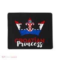 Croatian Princess Crown Croatia Croatian Flag Croatian Pride Mousepad thumb 0