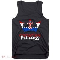 Croatian Princess Crown Croatia Croatian Flag Croatian Pride Tank Top thumb 0