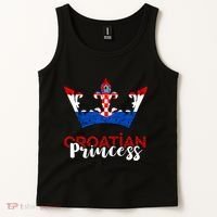 Croatian Princess Crown Croatia Croatian Flag Croatian Pride Tank Top thumb 2