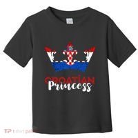 Croatian Princess Crown Croatia Croatian Flag Croatian Pride Toddler T-Shirt thumb 0