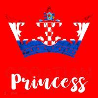 Croatian Princess Crown Croatia Croatian Flag Croatian Pride Santa Hat thumb 1