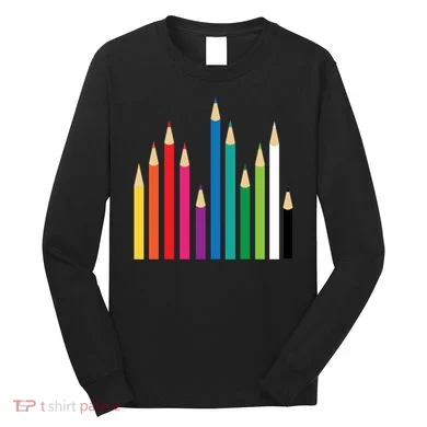 Colored Pencils Long Sleeve Shirt