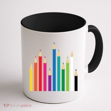 Colored Pencils Coffee Mug back