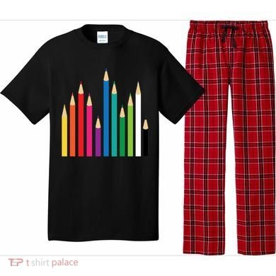 Colored Pencils Pajama Set