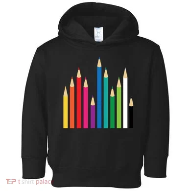 Colored Pencils Toddler Hoodie