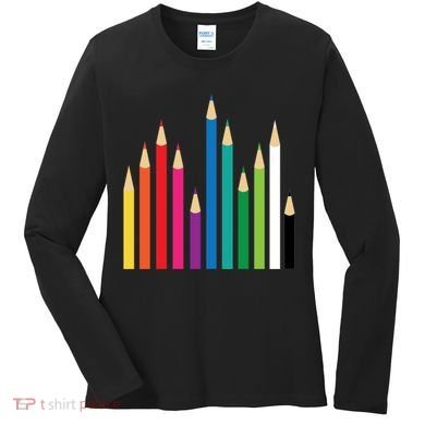 Colored Pencils Women's Long Sleeve Shirt