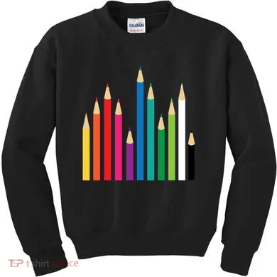 Colored Pencils Kids Sweatshirt