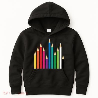 Colored Pencils Kids Hoodie
