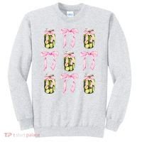 Canned Pickle Coquette Bows With Cute Pickle Jar Sweatshirt thumb 0