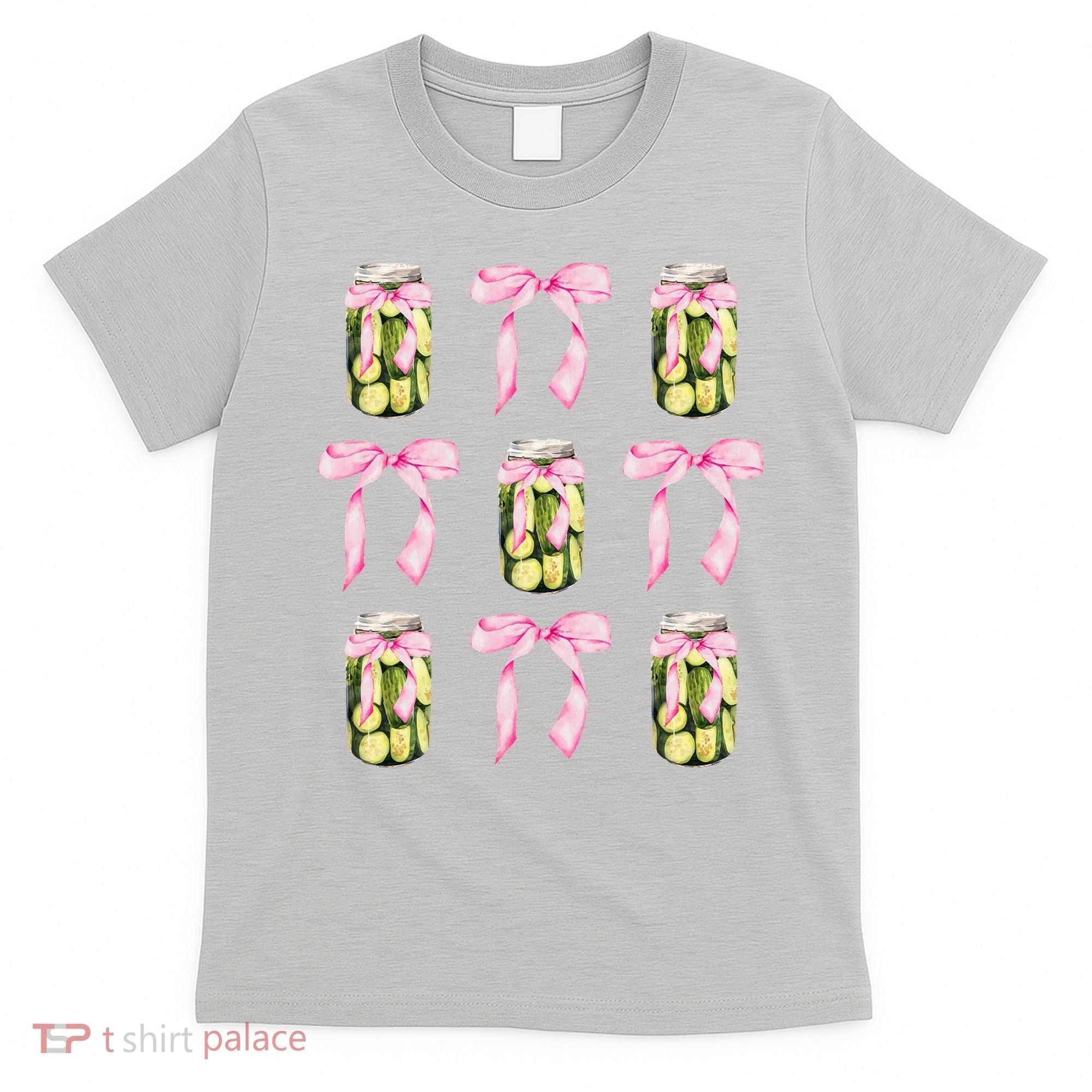 Canned Pickle Coquette Bows With Cute Pickle Jar T-Shirt