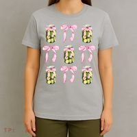 Canned Pickle Coquette Bows With Cute Pickle Jar T-Shirt thumb 4