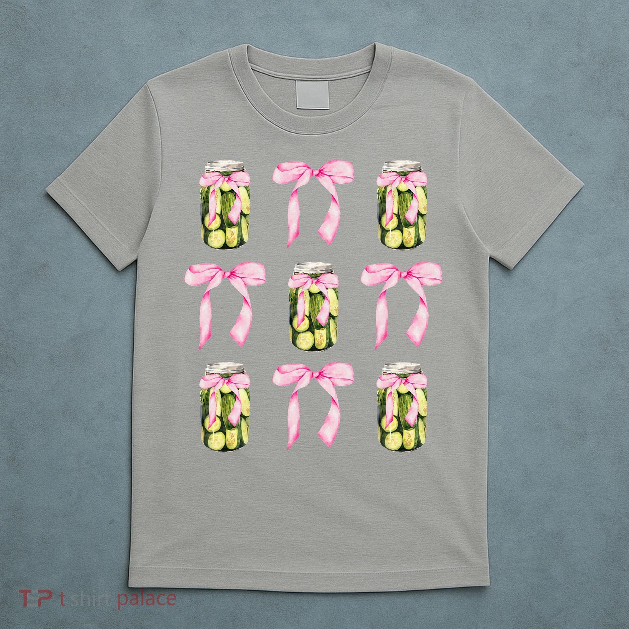 Canned Pickle Coquette Bows With Cute Pickle Jar T-Shirt