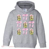 Canned Pickle Coquette Bows With Cute Pickle Jar Toddler Hoodie thumb 0