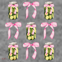 Canned Pickle Coquette Bows With Cute Pickle Jar Toddler Hoodie thumb 2