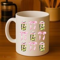 Canned Pickle Coquette Bows With Cute Pickle Jar Coffee Mug thumb 4