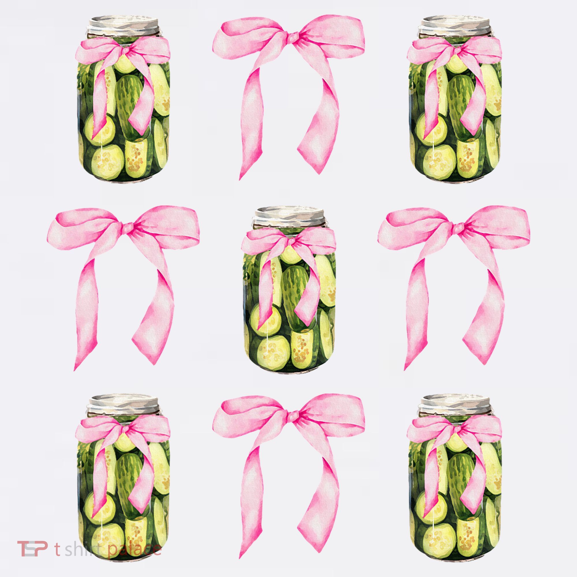 Canned Pickle Coquette Bows With Cute Pickle Jar Beanie