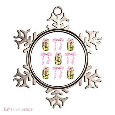 Canned Pickle Coquette Bows With Cute Pickle Jar Ornament