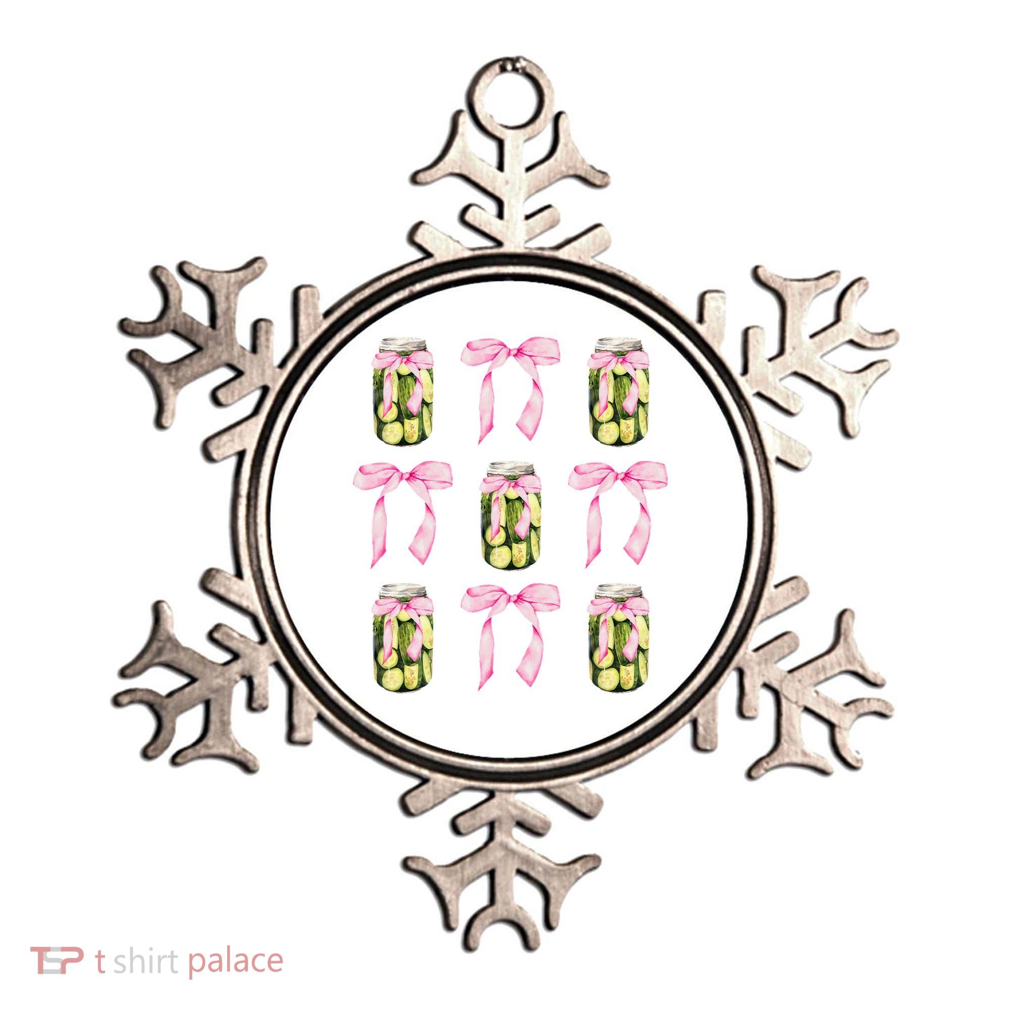 Canned Pickle Coquette Bows With Cute Pickle Jar Ornament