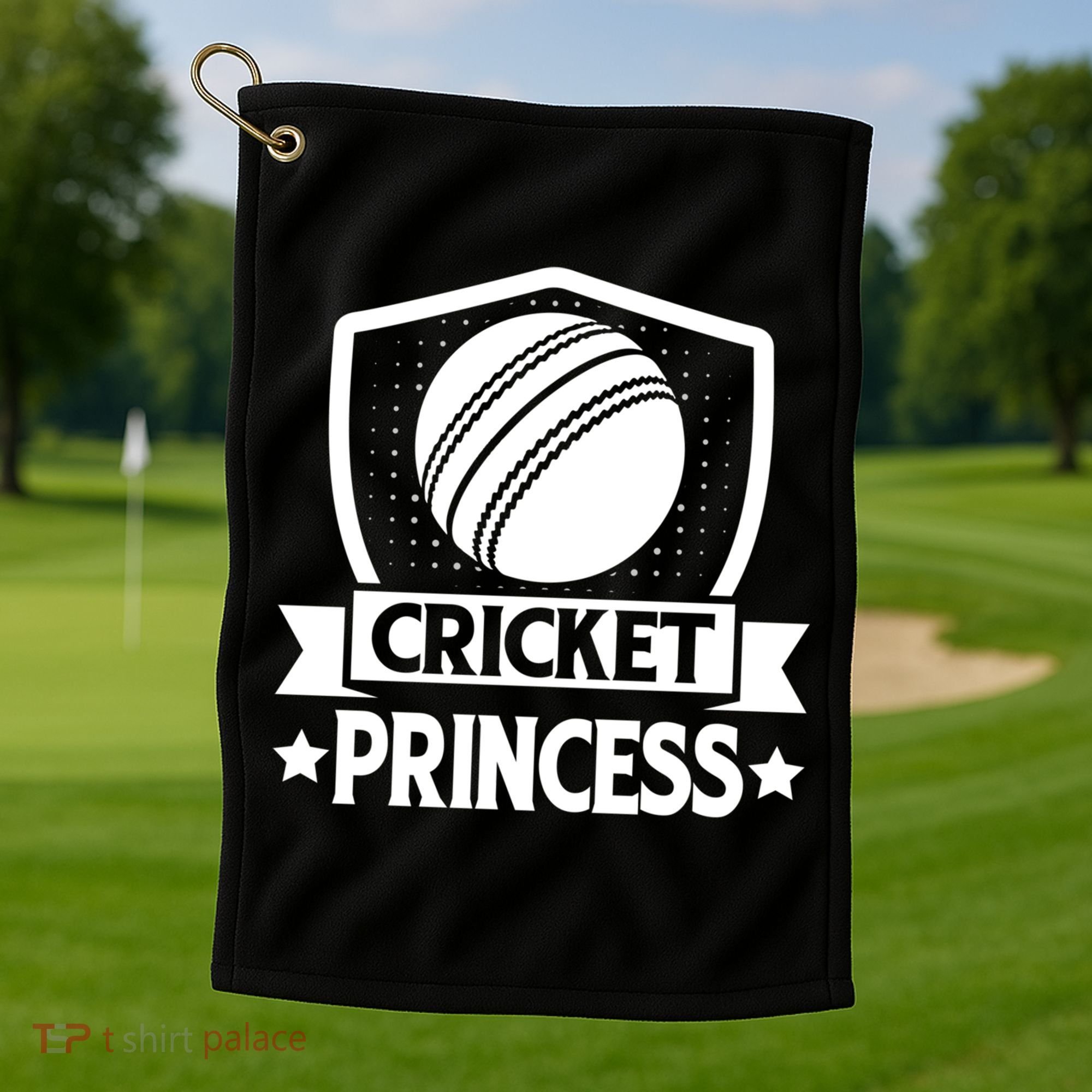 Cricket Princess Cricket Gift Golf Towel
